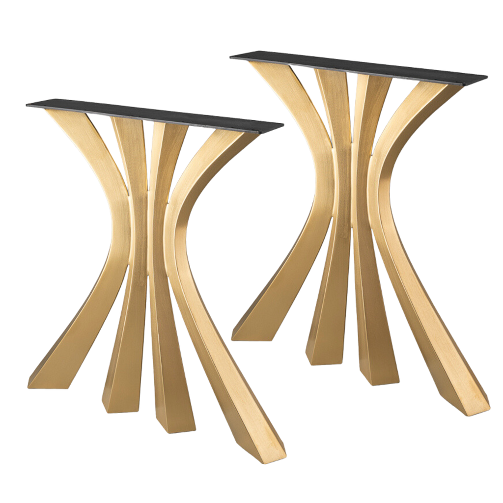 Gold Table Legs 420 Akro 28H Modern DIY Dining Furniture - Flowyline