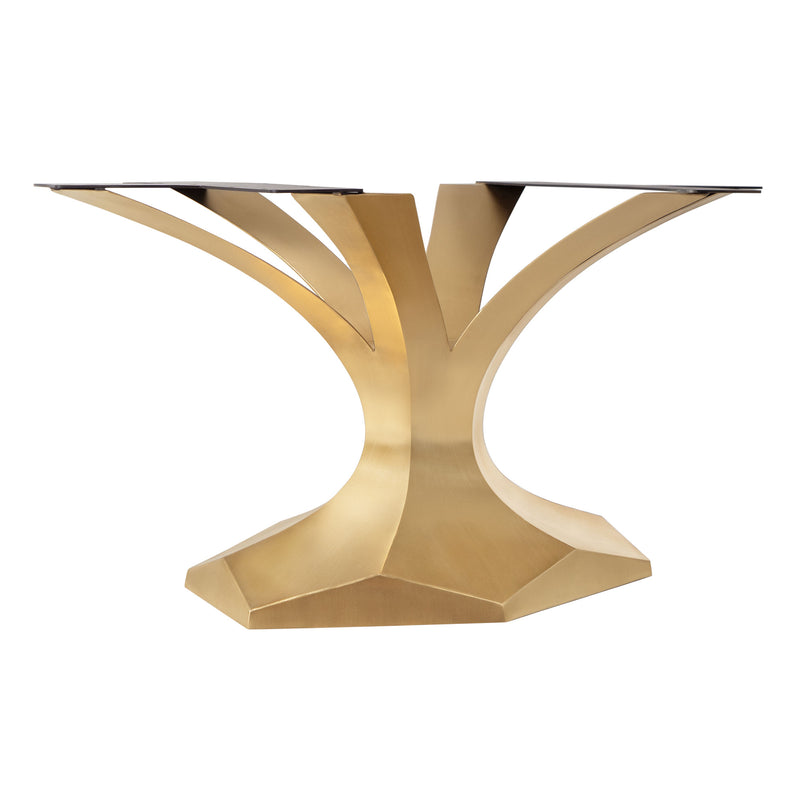 Gold Table Base 304 Dentro 28H for Luxurious Round Tabletop