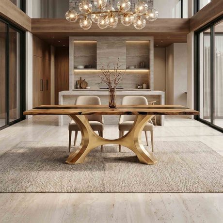 Gold Table Base 310 Hoshi 28H Luxurious Furniture gold metal table legs gold metal legs for dining table metal legs on table gold gold metal dining table legs gold metal legs for table