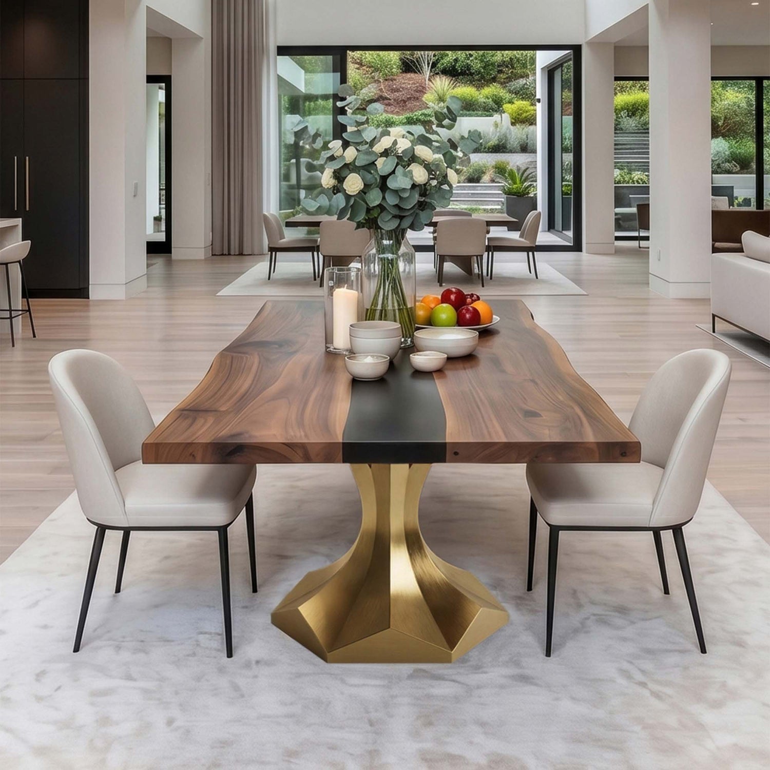 Gold Table Legs 304 Dentro 28.5