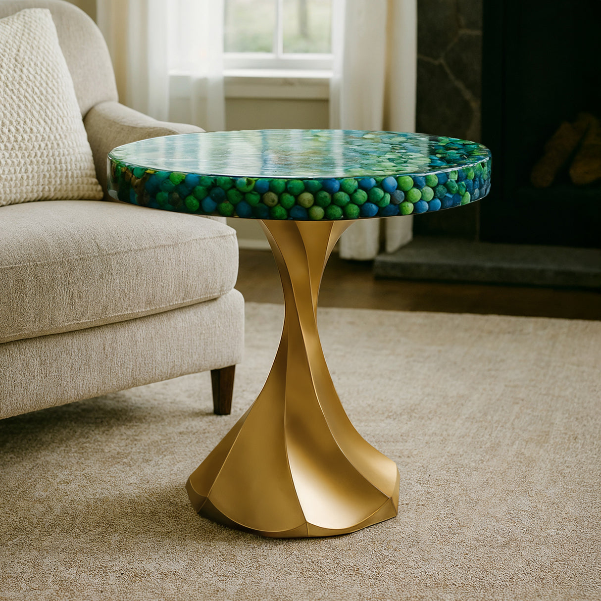 Gold Table Base 311 Lithe 28H Handmade Brass Metal table base metal table bases table base only dining table base metal base for dining table table pedestal base metal metal base dining table heavy duty table base