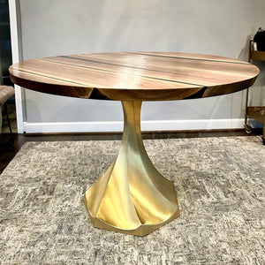 Gold Table Base 311 Lithe 28H Handmade Brass Metal table base metal table bases table base only dining table base metal base for dining table table pedestal base metal metal base dining table heavy duty table base