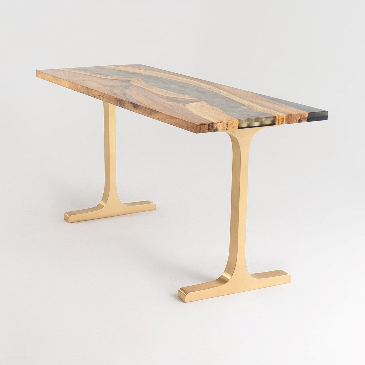 Gold Table Legs 431S Wineglass 28H Elegance Brass Furniture metal table legs desk legs flowyline design kitchen table dining table furniture standing desk legs modern desk office industrial & rustic style heavy duty