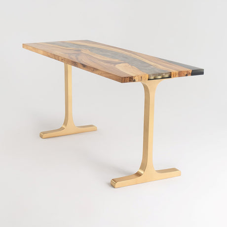 Gold Table Legs 431S Wineglass 28H Elegance Brass Furniture metal table legs desk legs flowyline design kitchen table dining table furniture standing desk legs modern desk office industrial & rustic style heavy duty