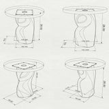Metal Table Base 801 Owra 28.5" H – heavy-duty pedestal base featuring a sculptural owl-inspired silhouette in matte black powder-coated steel. This high-capacity metal base (1,000 lbs) provides a sturdy foundation specifically designed to support a heavy live-edge tabletop, thick marble slab, or glass top. A premium DIY steel table base and industrial furniture foundation that ensures steady support for custom dining room projects and professional commercial spaces.