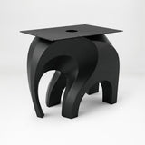 Metal Table Base 802B Elephas 28.5" H – powder-coated steel base without table top on a clean white background, ideal for custom dining tables and modern interiors.