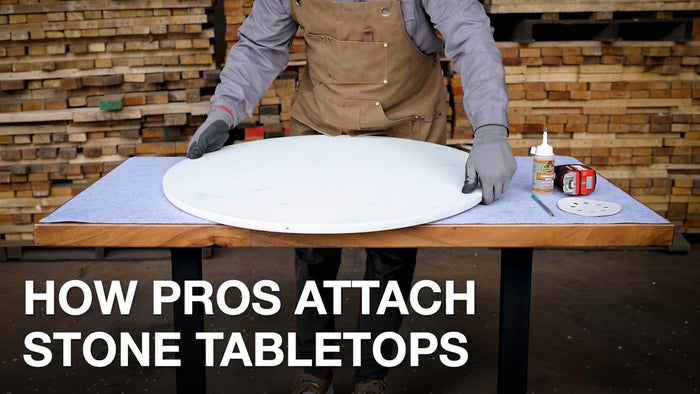 How pros attach stone tabletops