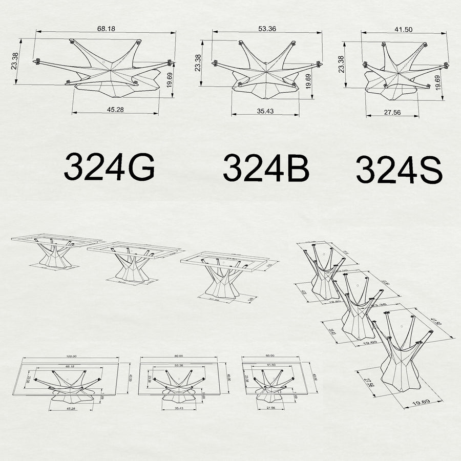 Table Base 324 Kruna 28