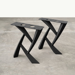Bench Legs 107 Draco - 13W, 16H inch - Set of 2 pcs of FlowyLine Coffee Table Base for DIY furniture dining home decor epoxy woodworkbench legs coffee table outdoor furniture metal Small Coffee Table cabinet legs epoxy mold c channel hair pin legs walnut legs tapered upholstered metal legs for bench