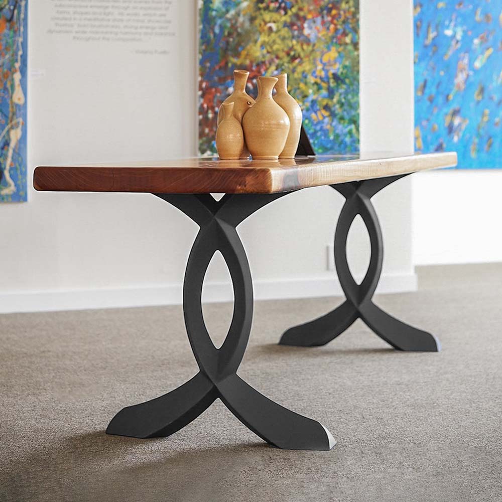 Furniture Legs 423 Curva 28H DIY Modern Dining Table Legs metal legs for table industrial table legs table legs for sale modern metal table legs metal table legs for sale industrial metal table legs iron legs for table