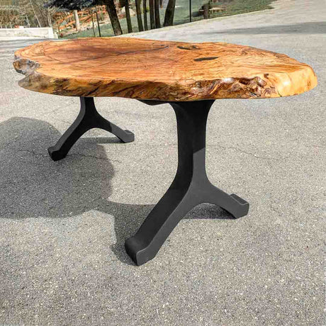 Bench Legs 101 Wishbone - 14W, 16H inch - Set of 2 pcs of FlowyLine Design Coffee Table Base for DIY furniture dining home decor epoxy woodworkmetal table legs bench legs modern coffee table outdoor bench dining bench steel table base woodworking industrial legs bench for entryway narrow wood bench metal legs for bench