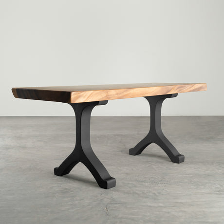 Bench Legs 101 Wishbone - 14W, 16H inch - Set of 2 pcs of FlowyLine Design Coffee Table Base for DIY furniture dining home decor epoxy woodworkmetal table legs bench legs modern coffee table outdoor bench dining bench steel table base woodworking industrial legs bench for entryway narrow wood bench metal legs for bench