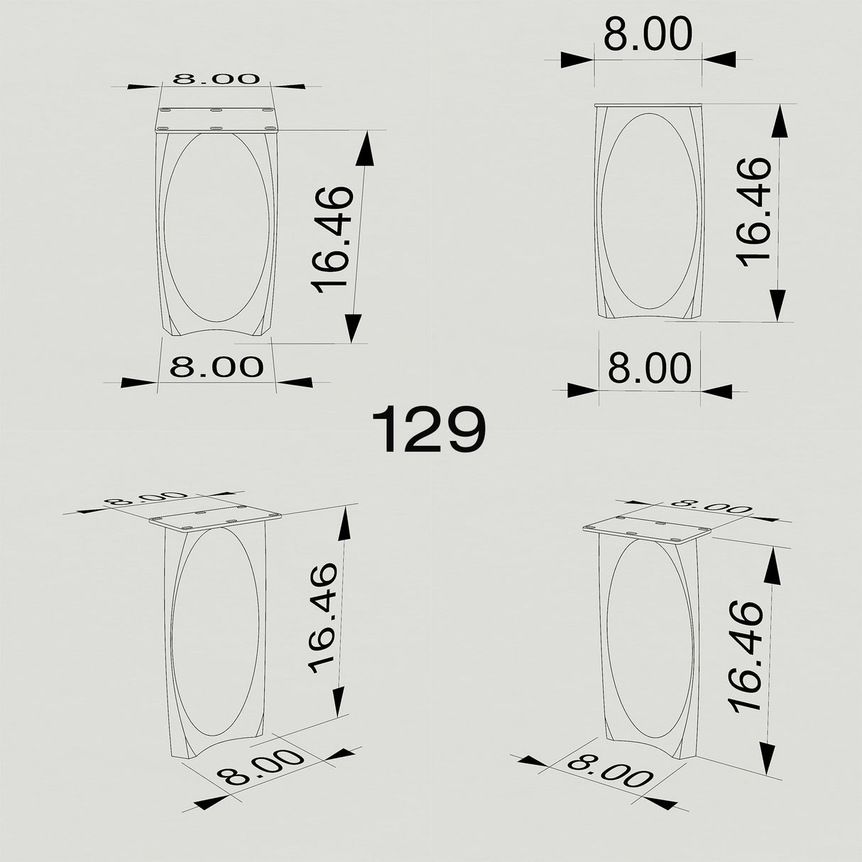 Bench Legs 129 Oria 16H for Woodworking, Live Edge Tabletop Coffee Table Base for DIY furniture dining home decor epoxy woodworkbench legs flowyline legs modern coffee table metal side table kitchen table legs set of bench legs trapezoid c bench frame hair pin legs walnut legs tapered