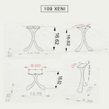 Bench Legs 109 Xeni - 13W, 16H inch - Set of 2 pcs of FlowyLine Design Coffee Table Base for DIY furniture dining home decor epoxy woodworkbench furniture legs steel table coffee table legs modern outdoor bench dining bench handmade furniture rustic table legs narrow wood bench entryway x bench legs