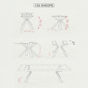 Bench Legs 125 Kheops 16H Modern Metal Furniture Flowyline Design Coffee Table Base for DIY furniture dining home decor epoxy woodworkcoffee table legs furniture legs steel modern coffee table dining bench outdoor bench metal coffee table handmade home decor handmade furniture bench for entryway upholstered