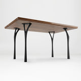 Set of four counter table legs metal 40 inch height supporting wooden kitchen island countertop