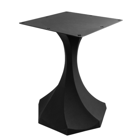 Metal Table Base - 311 Uzar - 21, 21, 28H inch table legs table base furniture legs mid century modern base for table top pedestal table base Round dining and kitchen side table Round Dining Base living room glass table base home and living industrial and rustic style heavy duty