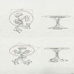 Metal Table Base - 315 Mamba - 20W, 28H inch round dining table base mid century modern Pedestal stand kitchen pedestal table base base for table top steel oval glass granite home and living industrial and rustic style heavy duty
