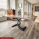 Metal Table Base - 315 Mamba - 20W, 28H inch round dining table base mid century modern Pedestal stand kitchen pedestal table base base for table top steel oval glass granite home and living industrial and rustic style heavy duty