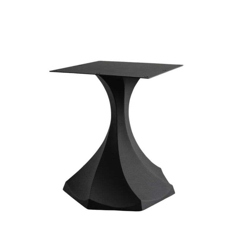 Table Base 321 Lithe 28H Metal Tulip Furniture Design; fluted base dining table; round dining table fluted base; fluted base table; dining table fluted base;