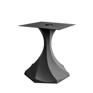 Table Base 321 Lithe 28H Metal Tulip Furniture Design; fluted base dining table; round dining table fluted base; fluted base table; dining table fluted base;