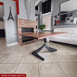 Metal Table Base - 315 Mamba - 20W, 28H inch round dining table base mid century modern Pedestal stand kitchen pedestal table base base for table top steel oval glass granite home and living industrial and rustic style heavy duty