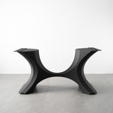 Metal Table Base - 310 Hoshi - 50, 21, 28H inch metal table legs table base steel mid century modern Pedestal stand kitchen base for table top trestle table base granite iron flowyline design home and living industrial and rustic style heavy duty