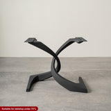 Metal Table Base - 315 Mamba - 20W, 28H inch round dining table base mid century modern Pedestal stand kitchen pedestal table base base for table top steel oval glass granite home and living industrial and rustic style heavy duty