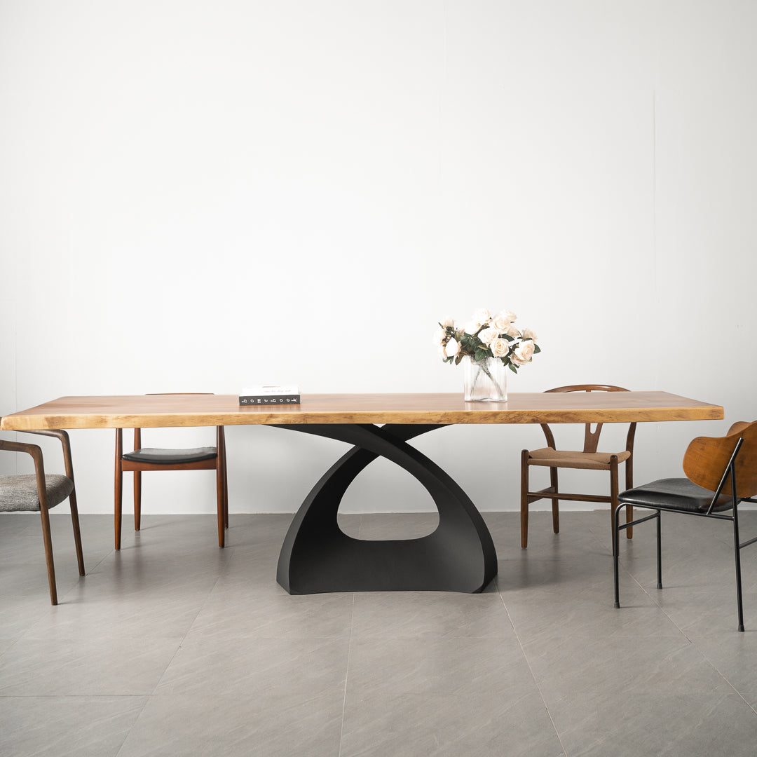Metal Table Base - 307 Tulipe - 28H inch dining table base metal table base table legs mid century modern Mid Century round dining table furniture legs desk oval pedestal table Kitchen and Dining Pedestal Table Base home and living industrial and rustic style heavy duty
