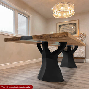 Metal Table Legs - 413 Ramo - 22W, 28H inch - Set of 1 pcs metal table legs round dining dining table furniture woodwork made in the usa gold table legs modern desk Steel farmhouse base granite table base glass industrial & rustic style heavy duty