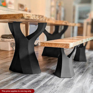 Metal Table Legs - 413 Ramo - 22W, 28H inch - Set of 1 pcs metal table legs round dining dining table furniture woodwork made in the usa gold table legs modern desk Steel farmhouse base granite table base glass industrial & rustic style heavy duty