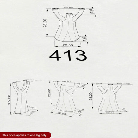 Technical drawing of a dress with measurements on a white background