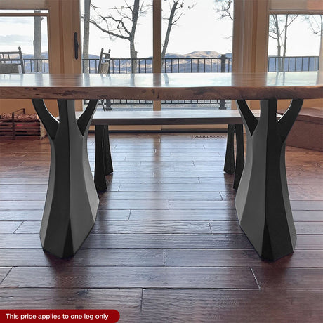 Metal Table Legs - 413 Ramo - 22W, 28H inch - Set of 1 pcs metal table legs round dining dining table furniture woodwork made in the usa gold table legs modern desk Steel farmhouse base granite table base glass industrial & rustic style heavy duty