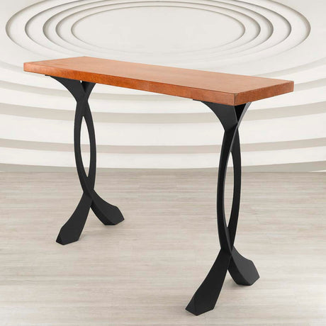 Metal Counter & Bar Table Legs - Curva - 36H, 40H inch - Set of 2 pcs metal table legs console table side outdoor handmade furniture sofa table legs cast iron base writing table entryway table round counter height table bar table