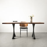 Metal Table Legs - 417 Xavier - 24W, 28H inch - Set of 2 pcs metal legs desk legs flowyline home decor computer table legs outdoor furniture wedding restaurant furniture shelf industrial & rustic style heavy duty