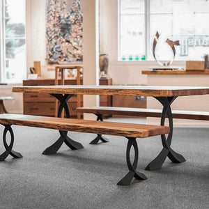 Bench Legs 108 Curva for Modern Wooden Tabletop bench legs metal bench legs bench legs metal work bench legs feedback 2