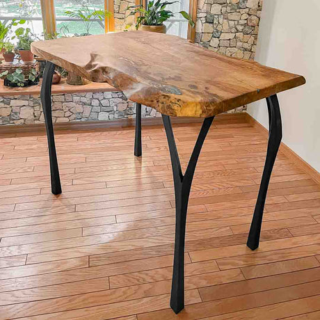 Metal Counter & Bar Table Legs - Faras - 34H, 40H inch - Set of 4 pcs metal table legs console table side counter table handmade furniture trapezoid table legs cross square glass table base trestleround counter height table bar table