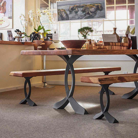 Furniture Legs 423 Curva 28H DIY Modern Dining Table Legs metal legs for table industrial table legs table legs for sale modern metal table legs metal table legs for sale industrial metal table legs iron legs for table