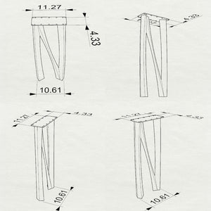 Metal Console Table Legs - 210 Norah - 10W, 28H inch - Set of 2 pcs metal table legs desk counter table side table Narrow Console Table handmade furniture counter height pipe counter base console table legs hallway table console table narrow round counter height table bar table