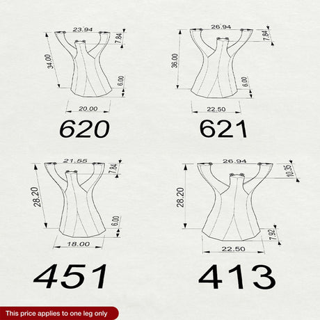 Technical drawing of a dress with measurements on a white background