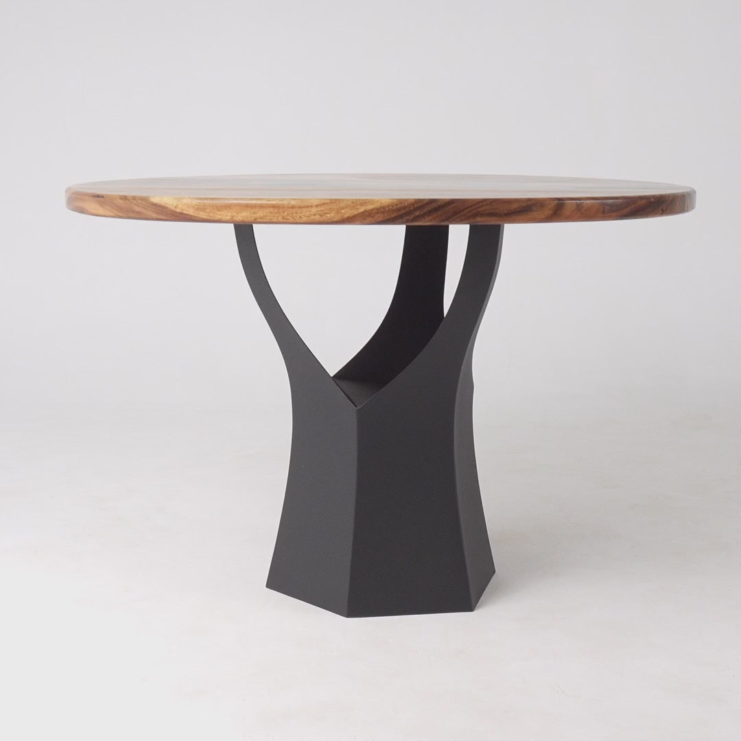 Metal Table Base - 319 Namu - 20, 20, 28H inch dining table base tulip Pedestal table Base wooden metal diy table base farmhouse table legs wood table base home and living industrial and rustic style heavy duty