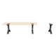 Bench Legs 101 Wishbone 16.3" H Mid-Century Modern Style