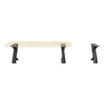 Bench Legs 107 Draco 16" H Metal DIY Furniture