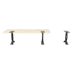 AR view of 108/128 Curva cruved design metal bench legs.