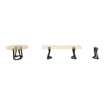 Bench Legs 117/130 Uzar 16" H for Live Edge Table Top, DIY Projects