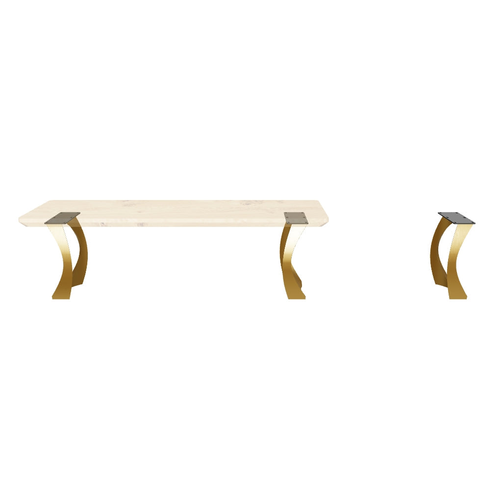 Gold Table Legs 119 Cleo 16H Luxurious Brass Furniture