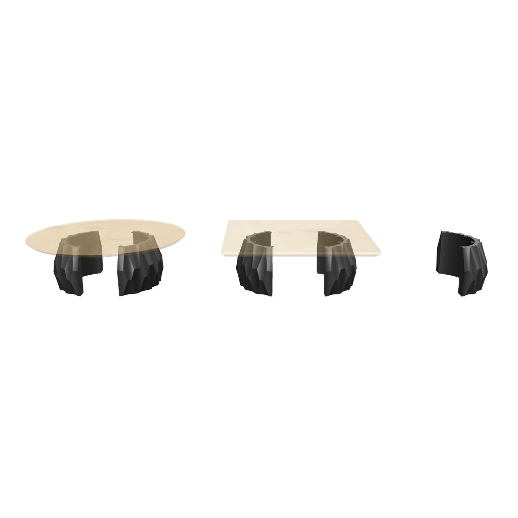 Coffee Table Base 201 Alva 16H Minimalist Metal Style Furniture