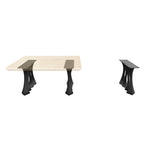 Coffee Table Legs 202 Radix 16.3" H for Live Edge Tabletop