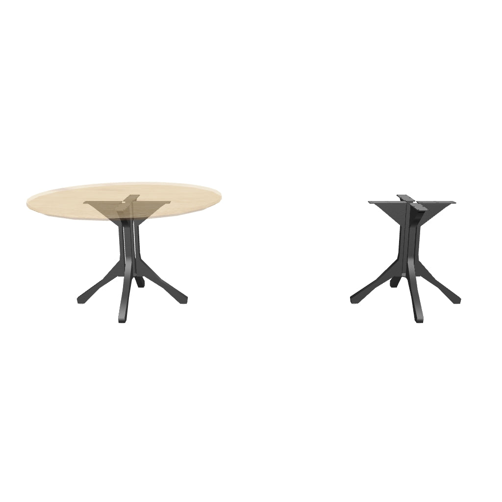 Table Base 213 | 227 | 233 | 245 Wishbone 28" H for Round Dining Tabletop