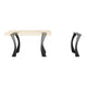 Metal Bench Legs - 218 Cleo - W12" x H20" - Set 2 pcs of FlowyLine - Coffee Table Base for DIY furniture dining home decor epoxy woodworktable legs steel table bench legs coffee table farmhouse outdoor furniture metal coffee table woodwork industrial narrow wood bench bench for entryway x bench legs
